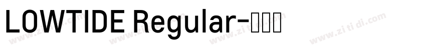 LOWTIDE Regular字体转换
